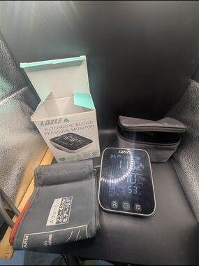 LAZLE Automatic Digital Blood Pressure Monitor Machine Upper Arm Cuff JPD HA101